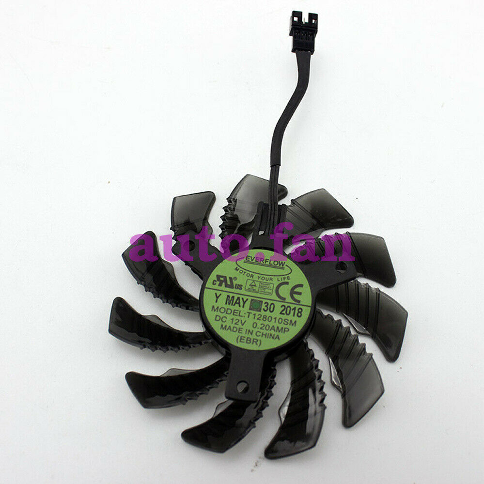 For Gigabyte GIGABYTE GTX 970 Graphics Fan T128010SM 0.2A  3-Wire  75MM