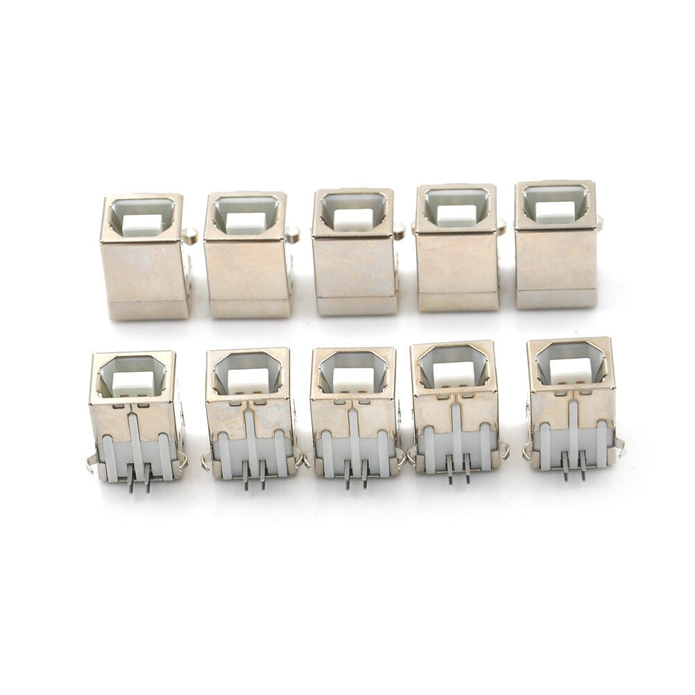 10x Printer USB Interface BF90 Degree Type B USB Data D Mouth Socket ConnectY1