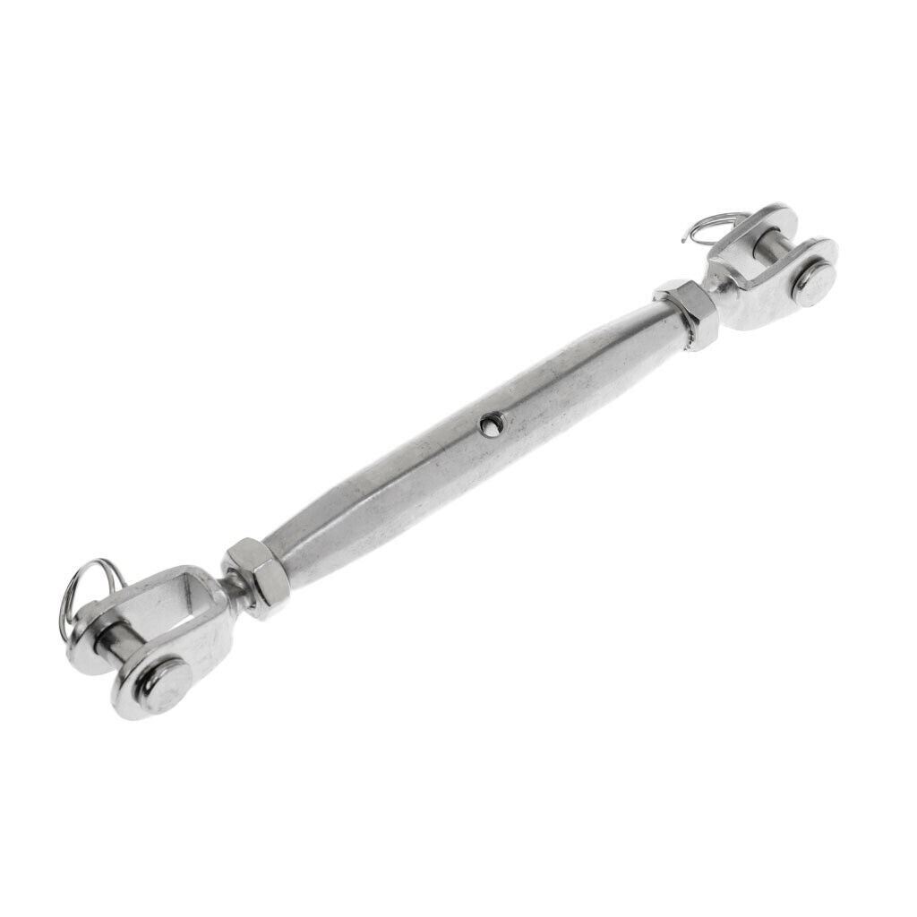 M12 Marine 304 Stainless Steel Closed Body Jaw Turnbuckle Rigging Screw 1/2