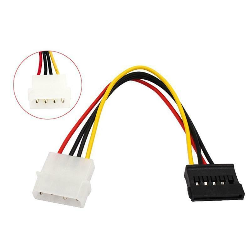 omputer Connection And Plugin 4 Pin Splitter Extension Cable SATA to Molex
