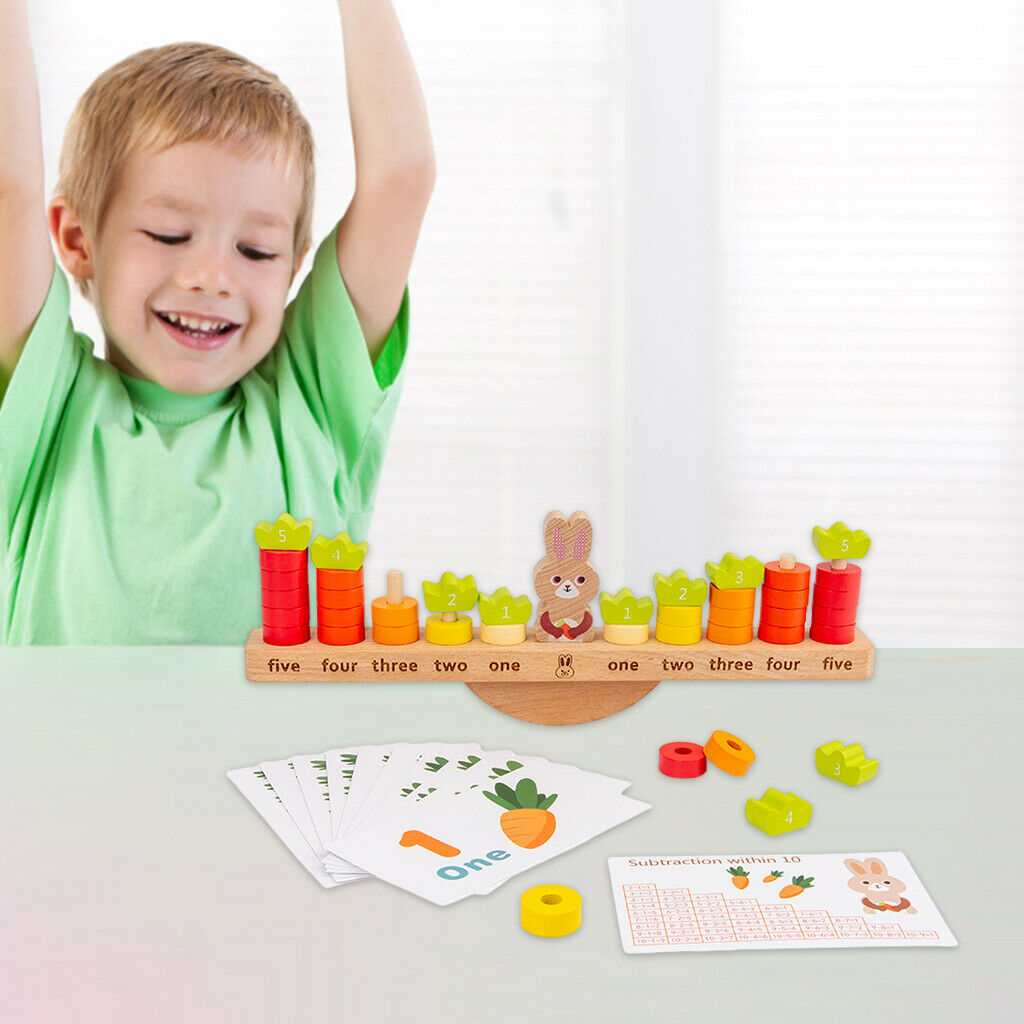 Building Blocks Rabbit Balance Counting Educational Game Playful Learning