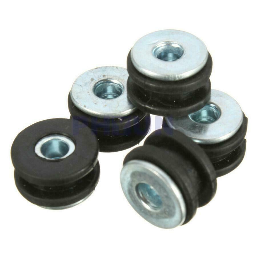 50pcs Rubber Grommets Bolt For Motorcycle Fairings/Cowling Pieces Rubber & Steel