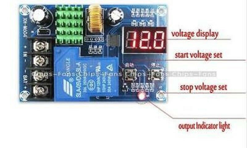 6-60V lead-acid Battery Charging Controller Protection switch 12V 24V 48V L99
