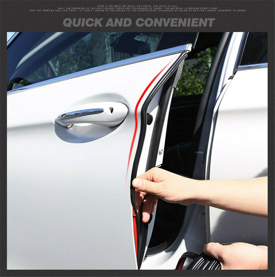 Universal 196"4 Door Edge Scratch Guard Trim Protector Strip Car Truck Van Lift