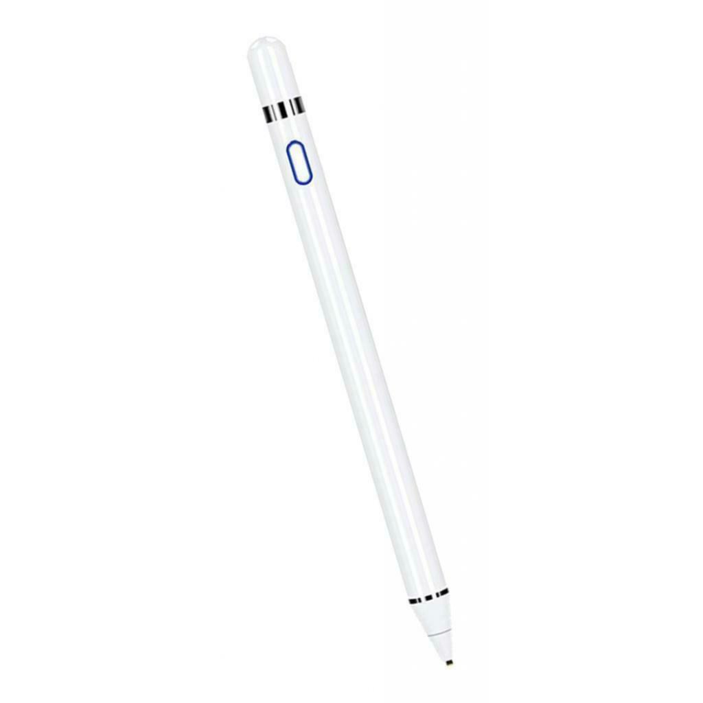 White Replacement Stylus Pen Pencil Rechargeable 1.5mm Fine Tip Universal