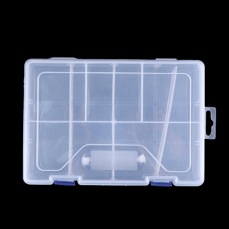 8 Cells Double layer Plastic Storage Box Jewellery Earring Beads Case Contai Qx