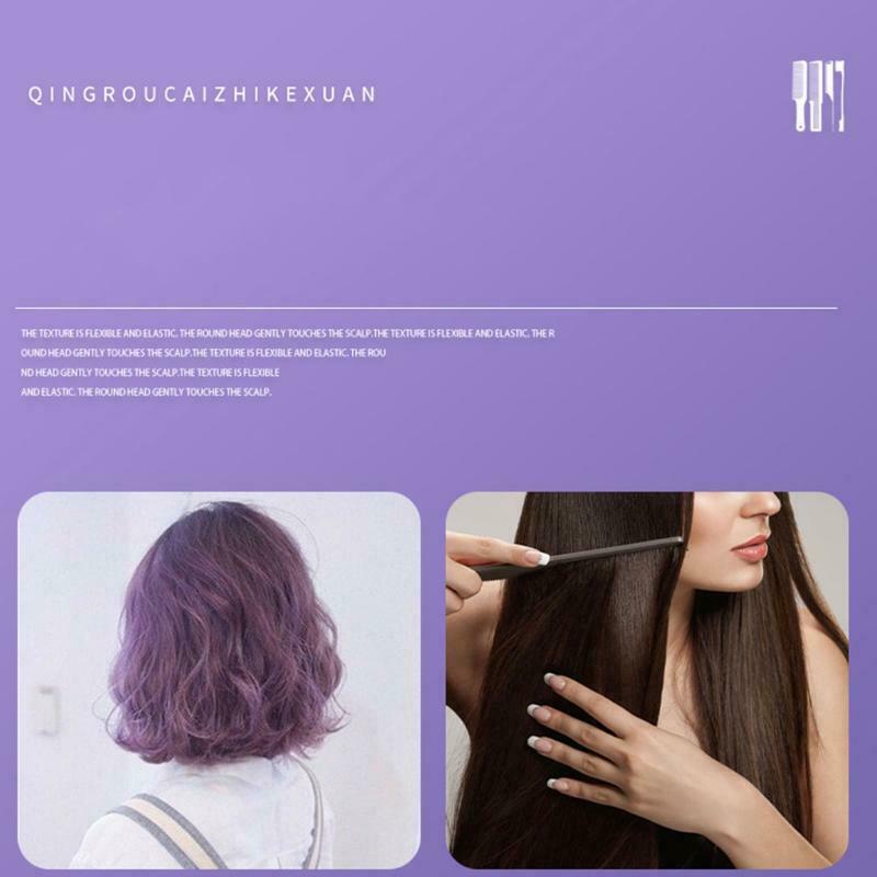 3pcs Wide Teeth Comb Detangling Hair Brush Anti-Static Combs Hairdressing Tools