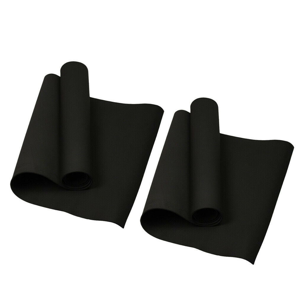 2x EVA Foam Yoga Mat Cushion Pad for Camping Fishing Picnics Travel Black