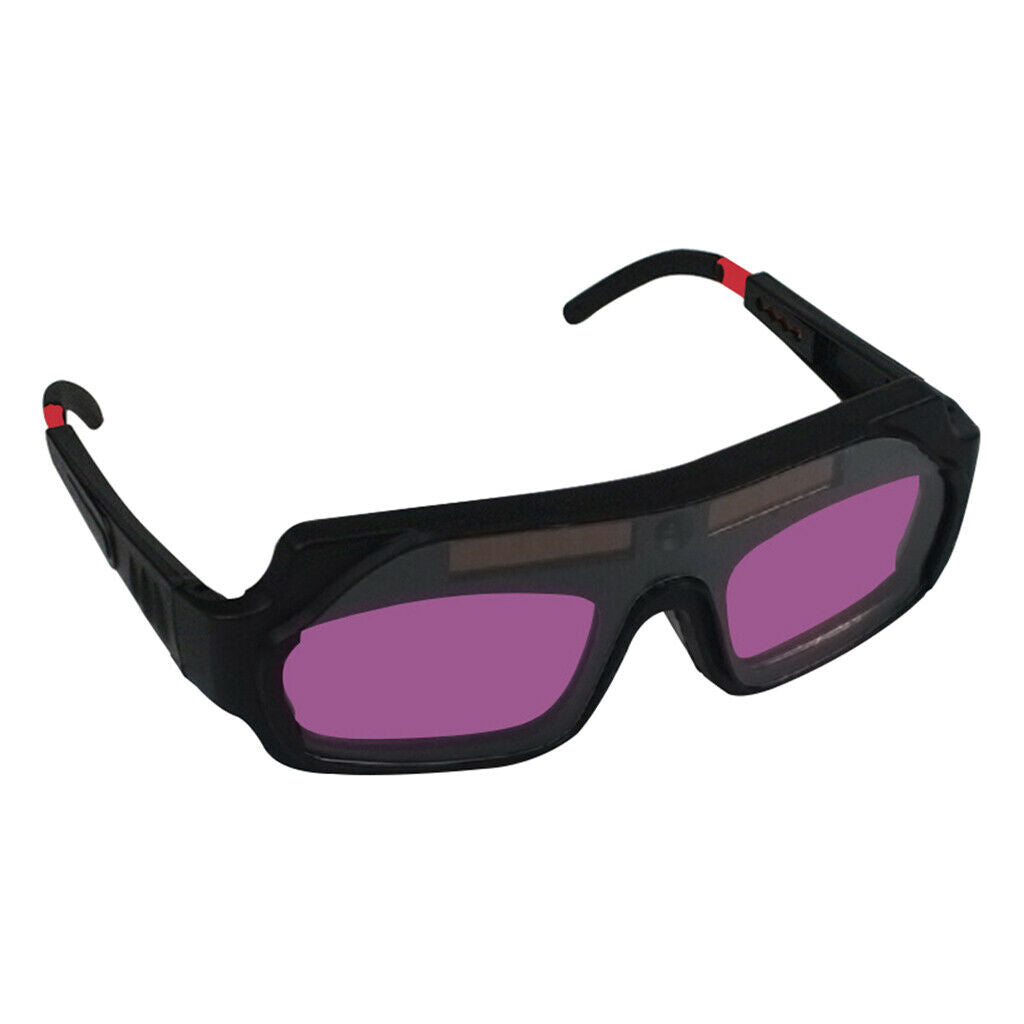 1 Pair LCD Solar Power Auto Darkening Welding Goggle, Anti-flog Eyes Safety
