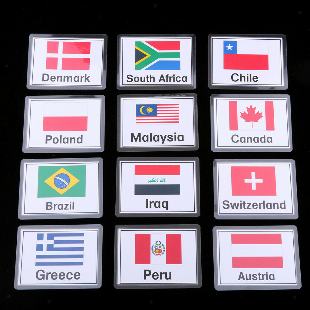 Kids Early Educational Sight Word Flash Cards 48x National Flag