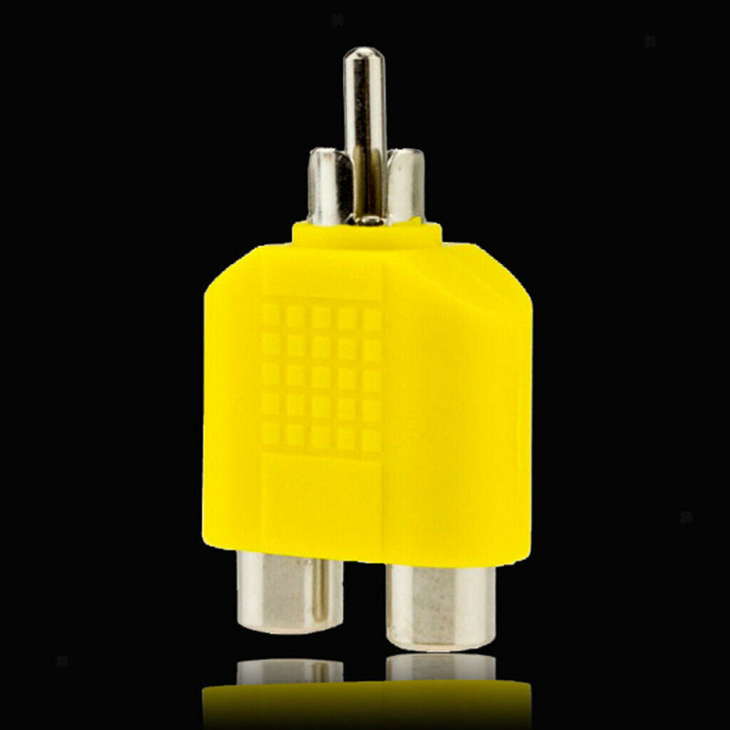 4x Male To Female Plug Adapter Cable RAC AV Connector