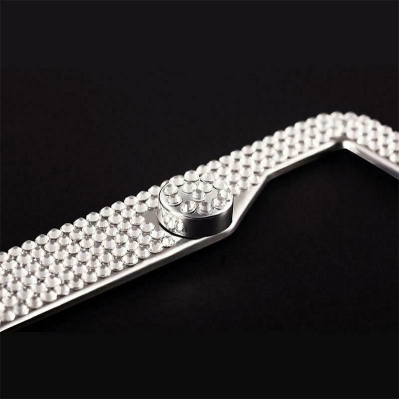 Custom License Plate Frame Quality Blingbling Cover Truck SUV Ultra-flashing