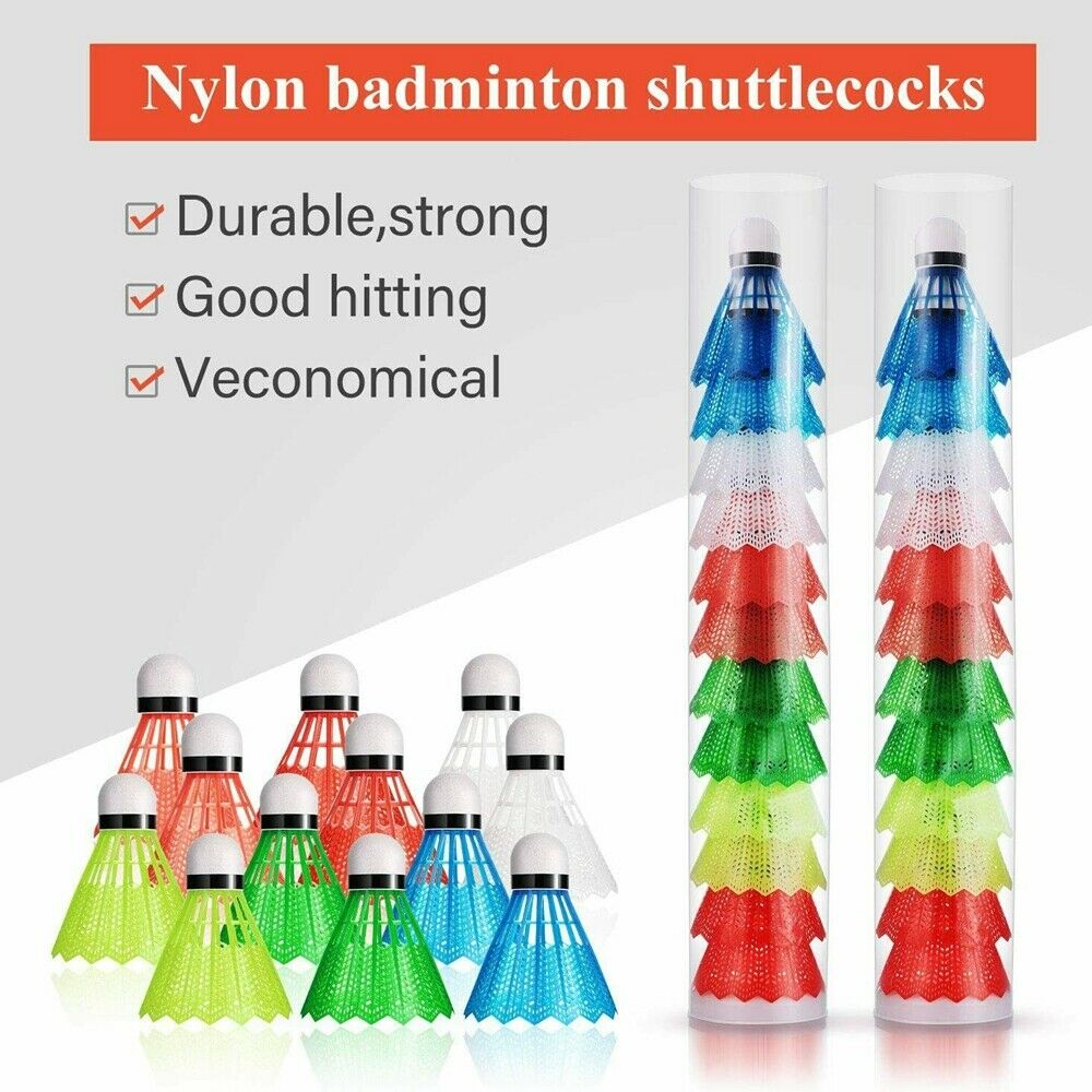 12Pcs Colorful Shuttlecocks Leisure Balls Foam Badminton Fitness Sport Games US