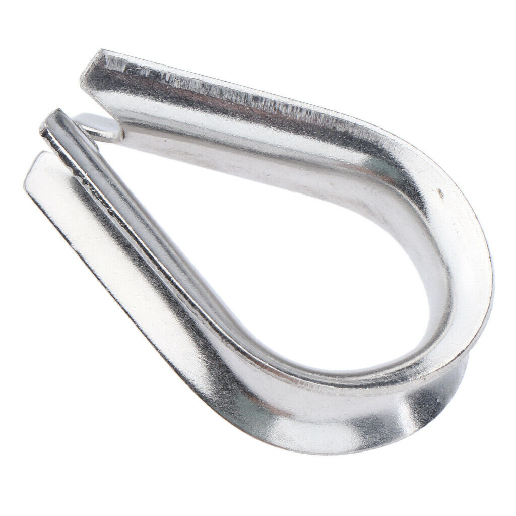 2pcs Stainless Steel Cable Lug Heart For Steel Ropes Lifting And Connecting