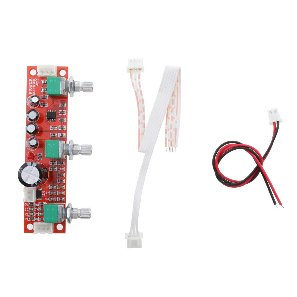 NE5532 Stereo Circuit Board Preamplifier Tone Adjustment Volume Control Unit