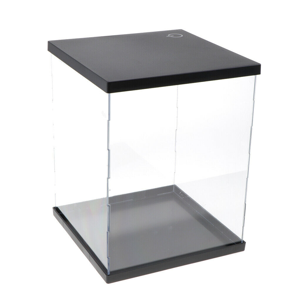 Acrylic Display Box Case Figures Dustproof Protection with Lights Decor