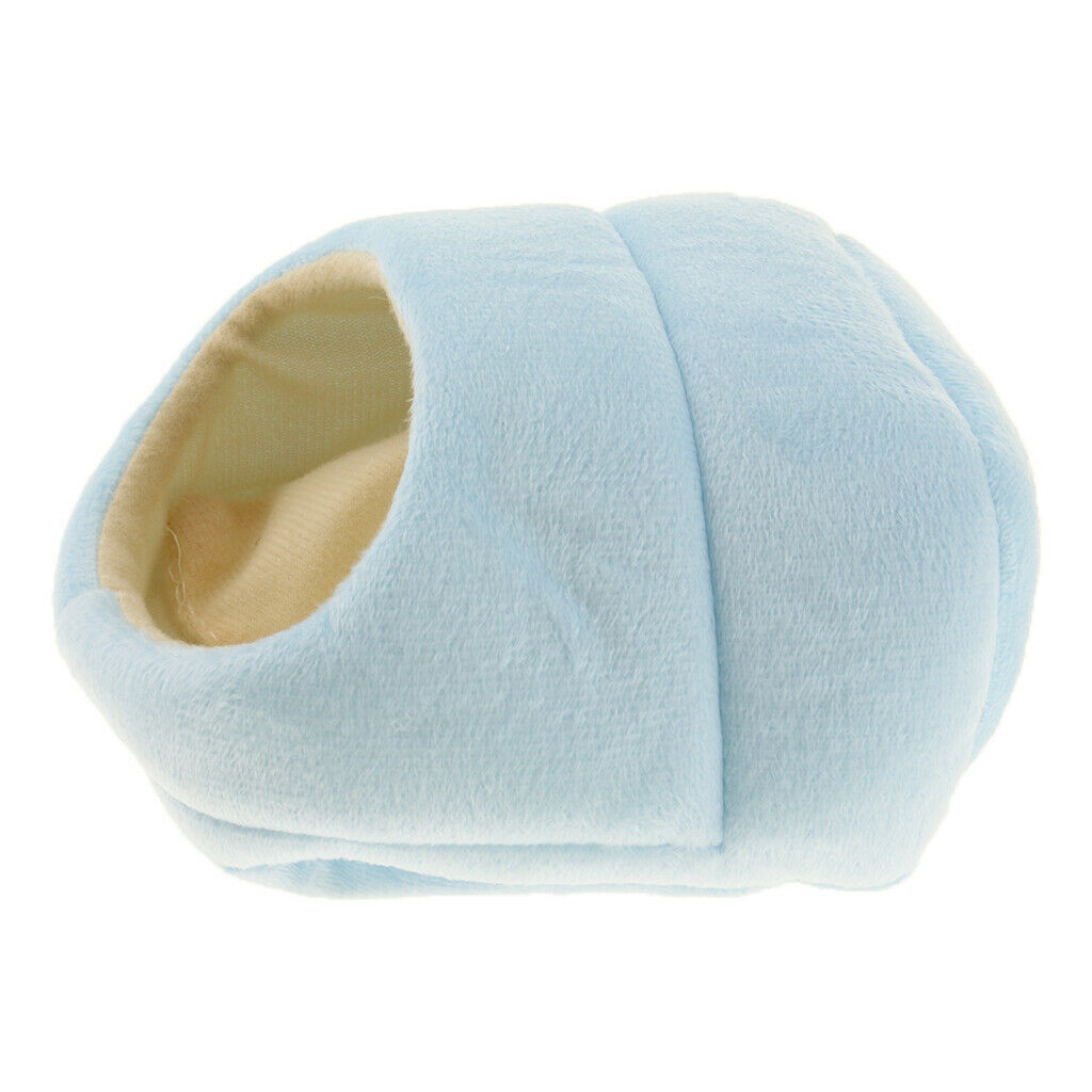 2pcs Hamster Puppy Cozy Sleeping Bag Small Pet Cave Half Covered Slipper Shape