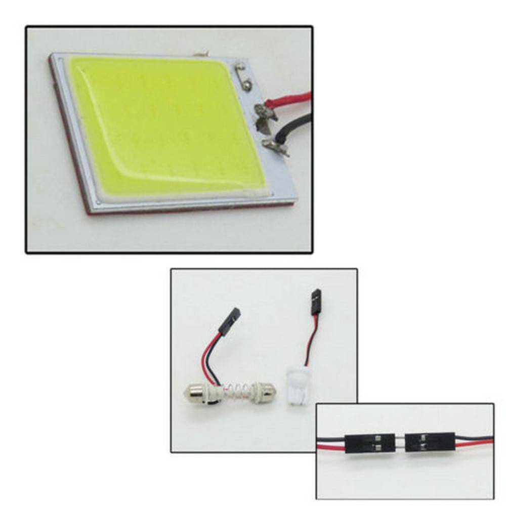 48 SMD COB LED T10 4W 12V White Light Car Interior Panel Lights Dome Lamp Bulbâ¤