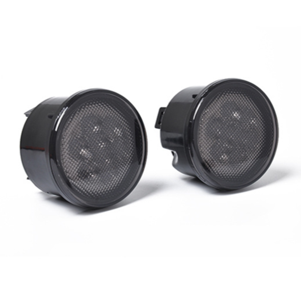 For Jeep Wrangler JK JKU 2007-2017 JK LED Turn Signal Lights Smoked Lens Amber