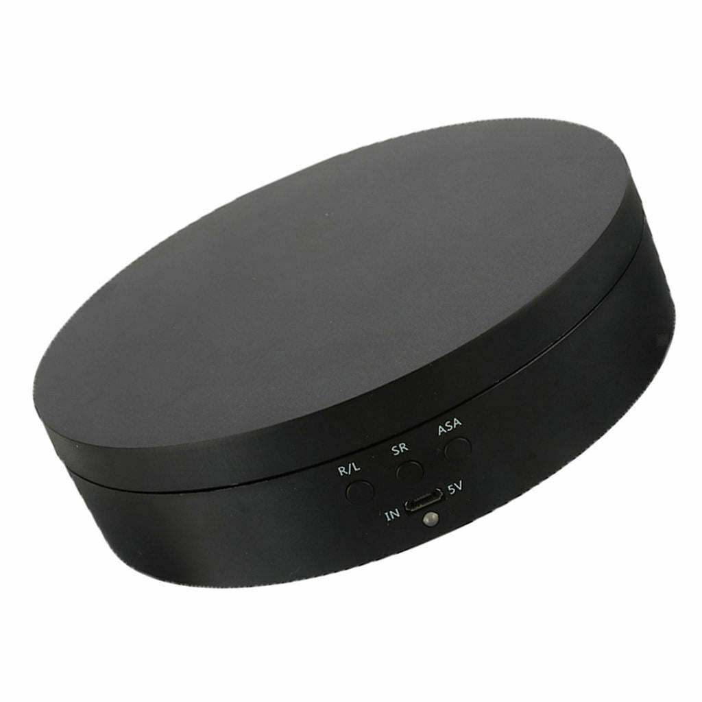 ABS Electric Rotating Display Stand Speed Adjustbale Toys Watch Holder Black