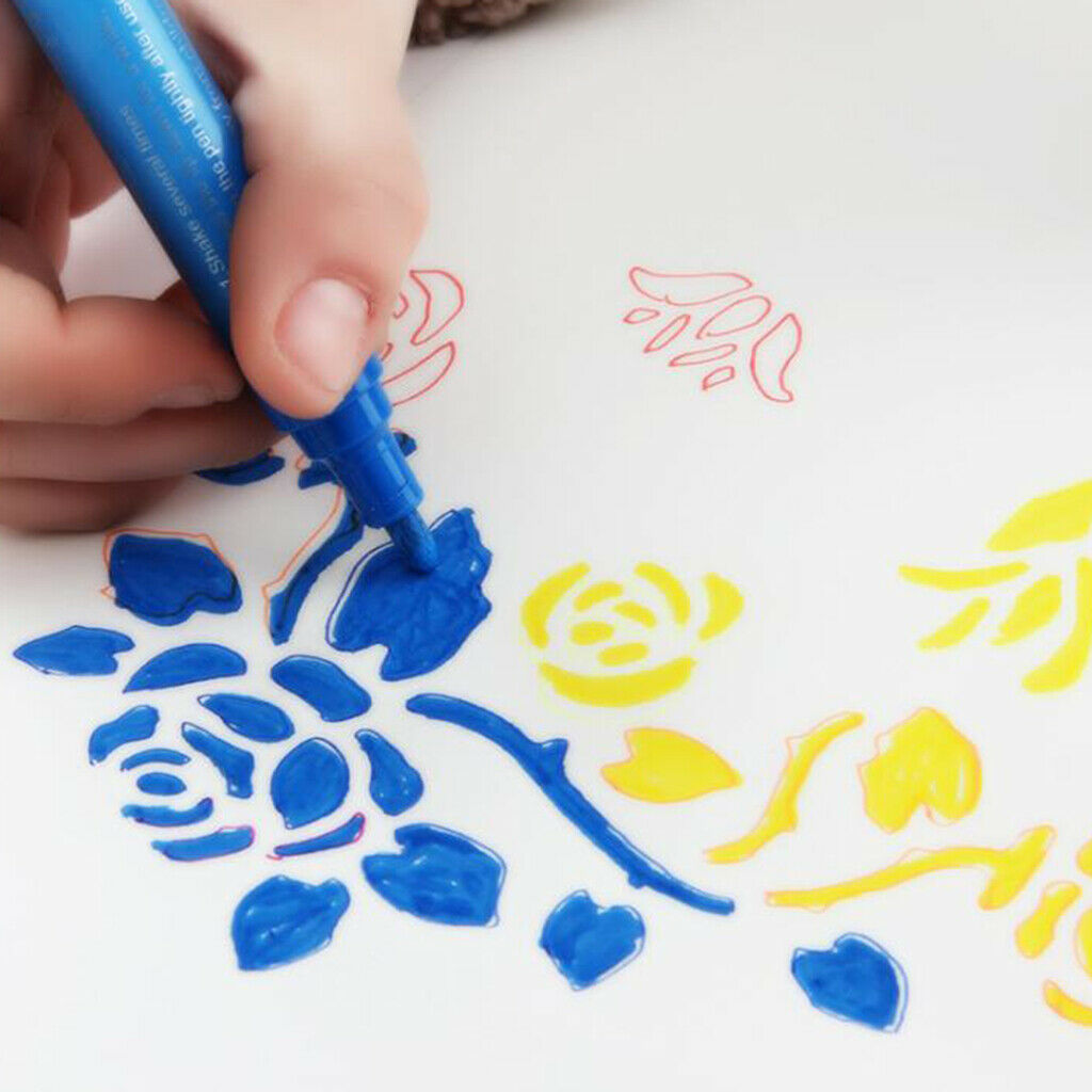 3pcs Acrylic Paint Marker Pens Pebble, Ceramic,Fabric, Rock Painting Crafts