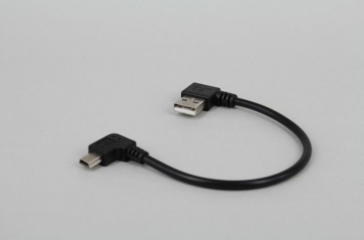 20cm USB 2.0A Right male plug to Mini B 5P Right Angle Male plug.Cable Adapte XC
