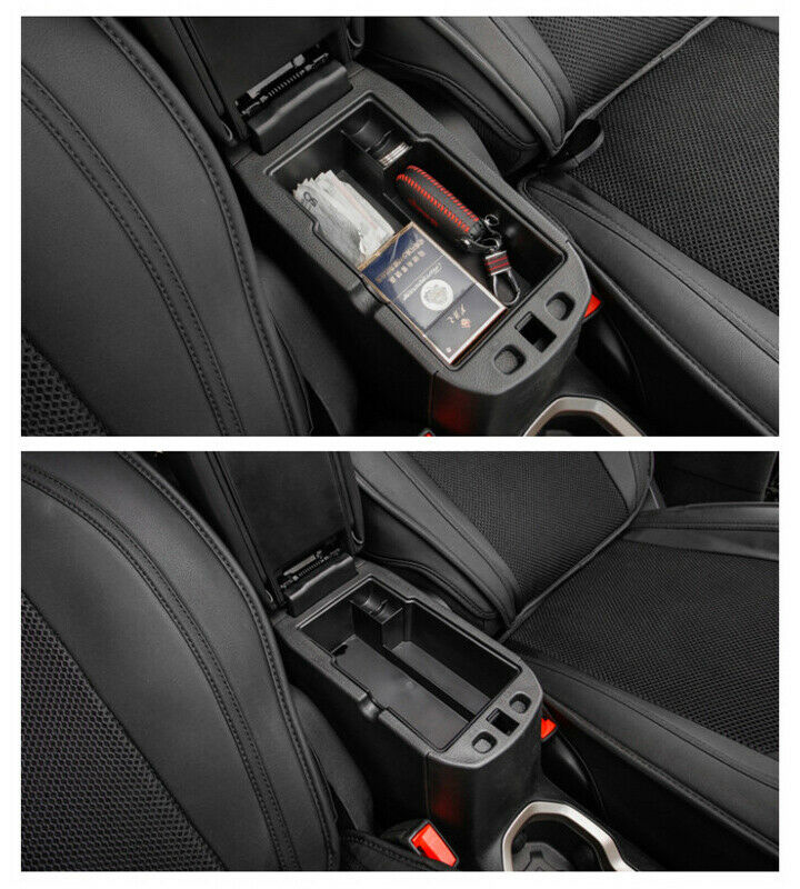 Black Car Armrest Handle Organizer Storage Box fit for Jeep Renegade 2015-17 An
