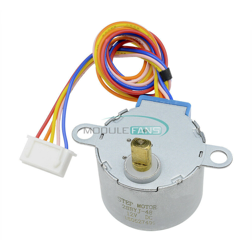 5PCS 28BYJ-48 Valve Gear Stepper Motor DC12V 4 Phase Step Motor For Arduino