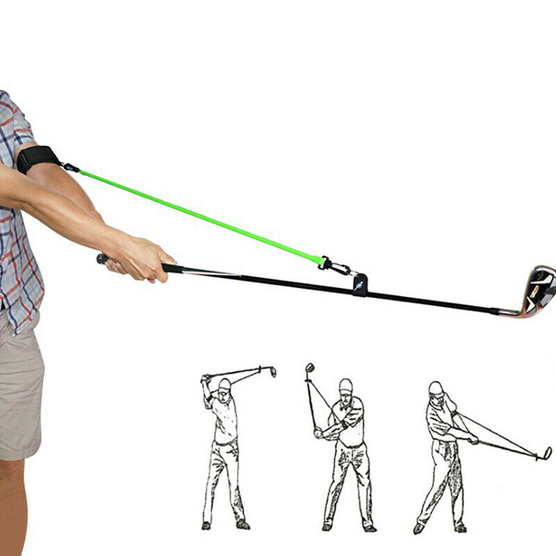 Golf Swing Trainer Latex Tube Strength Elastic Training Rope Golf EquipmentBDAU