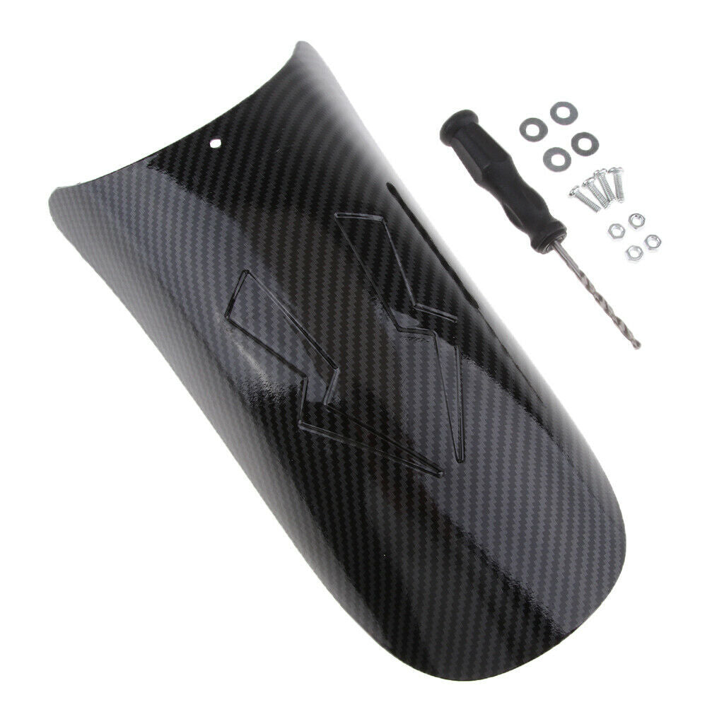 Carbon Fiber Front Fender Wheel Mudguard Extension for Motorcycle Motorbike