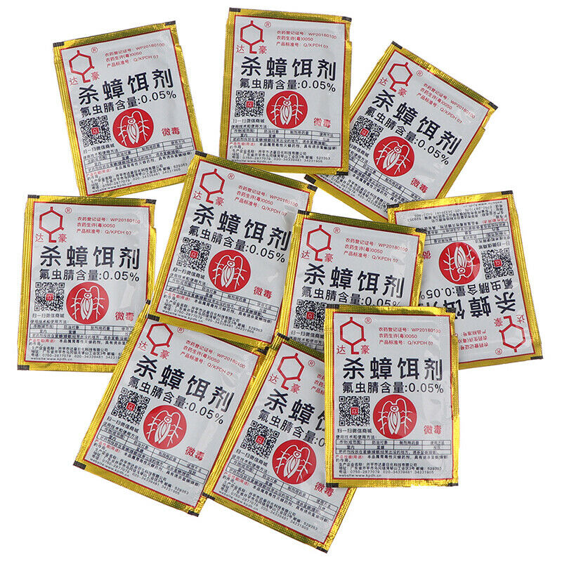 10pcs Powerful Pest Exterminator Insect Repellent Bait Removal Bag Cleaning R Wn