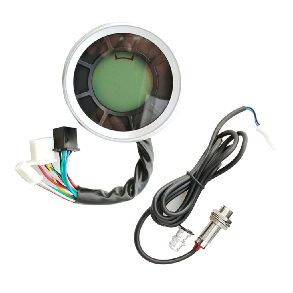 Speedometer Tachometer LCD Digital Backlight Motorcycle for 1,2,4 Cylinder