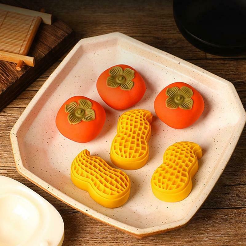 Sugarcraft Mooncake Mould Silicone Cartoon Bakeware Hand-Pressure Mooncake Mold