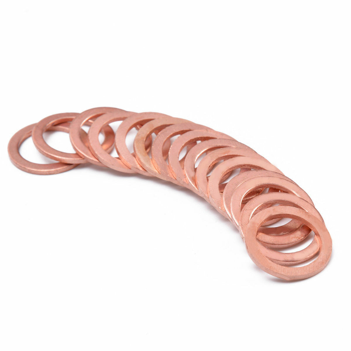 15pcs Motorcycle Bike Car Brake Line  Bolt Copper Crush Washers Kit M10