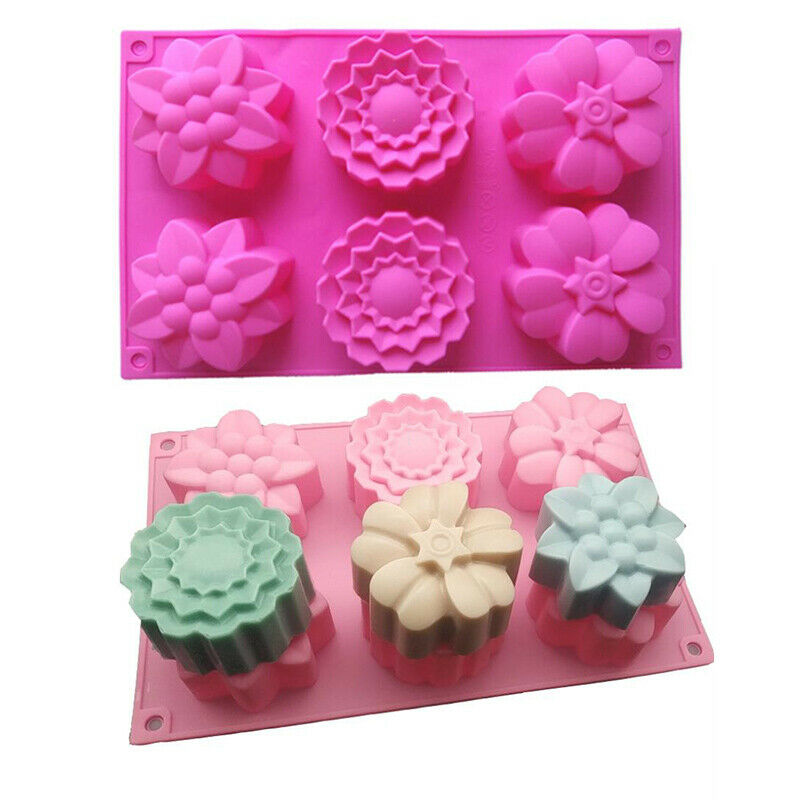 Silicone Flower Cake Mold Chocolate Baking Mold Pudding Jelly Mould Cake .l8