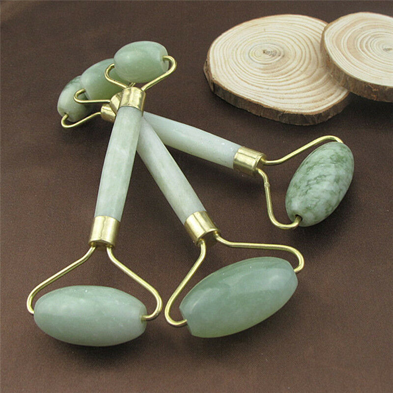 2pcs Stone Face Body Roller Massage Facial Beauty Face Thin Massager Therapy QY
