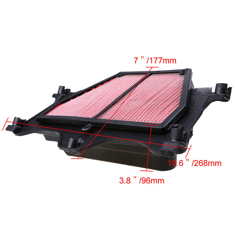 1x Red Air Intake Cleaner Filter For YAMAHA YZF R6 YZFR6 YZF-R6 2006-2007