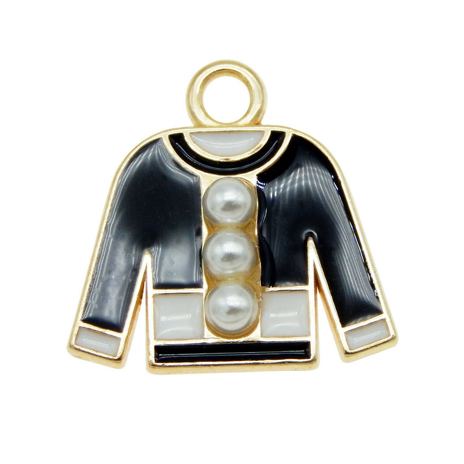 15PCS/Lot Colorful Enamel Costume Clothes Pendant Charms for Bracelet Necklace