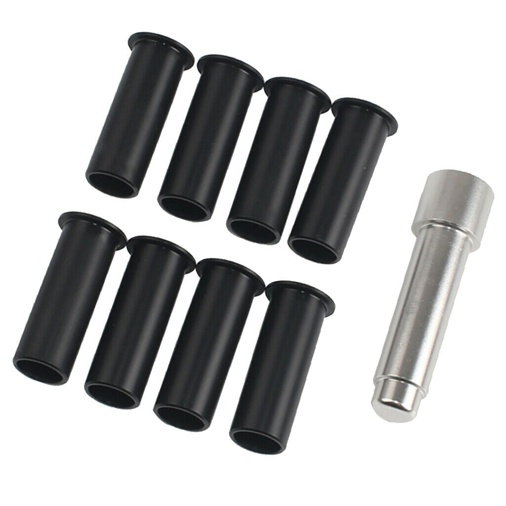 Door Hinge Bushing Liners 4 Door Lightweight For Jeep Wrangler JKU 07-18 Black