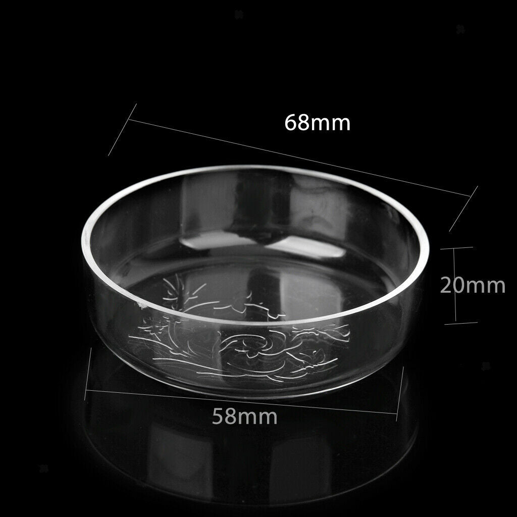 Shrimp Feeding Dish for Fish Tank Acrylic Shrimp Food Aquarium - Pattern Winter