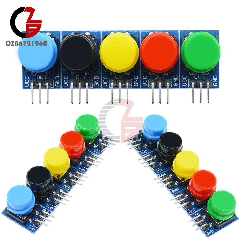 5 Color 12x12mm Big Key Button Light Touch Switch Hat Output Module For Arduino
