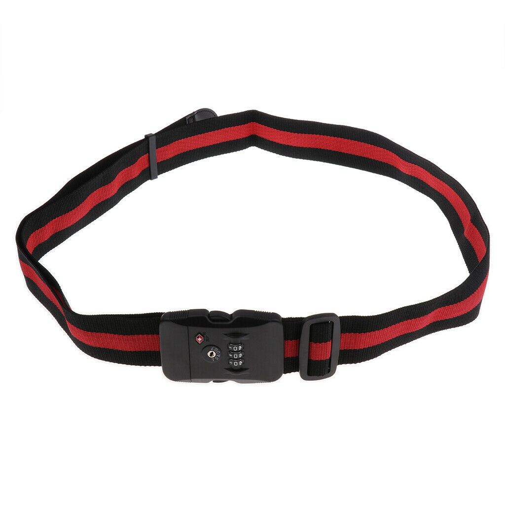 Neon Strength Travel Belt Luggage Strap with TSA Combination Lock TSA319C