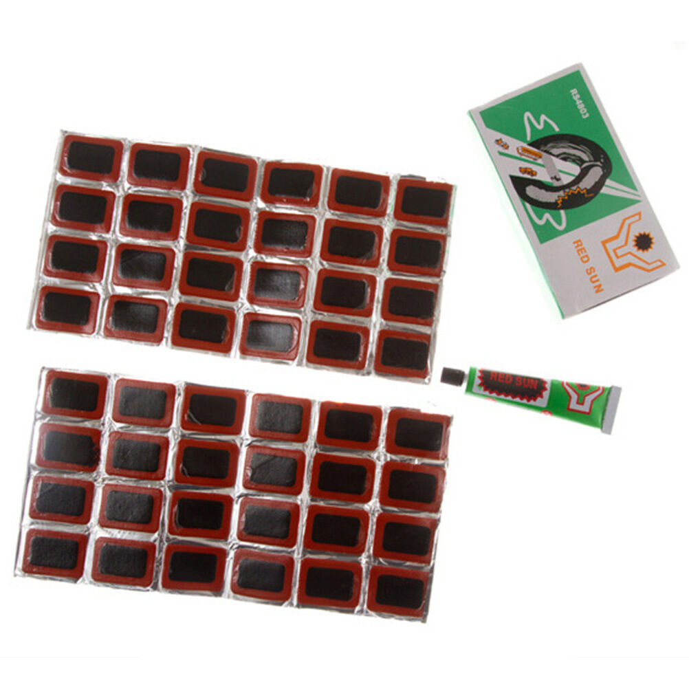 48pcs Rubber puncture patches bicycle bike tire tyre tube.repair cycle patch BDA