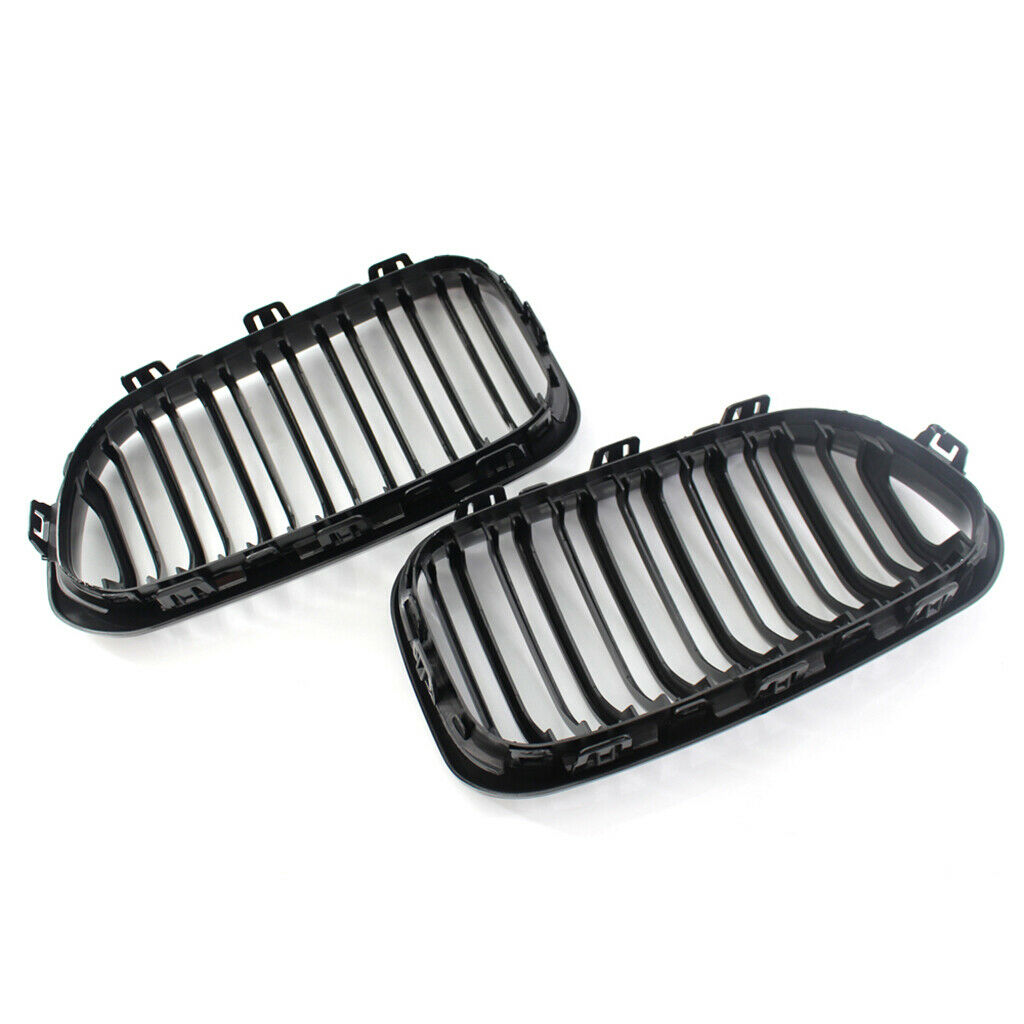 Front Bumper Intake Kidney Double Line Grill Grille Fit For BMW F20 15-2017