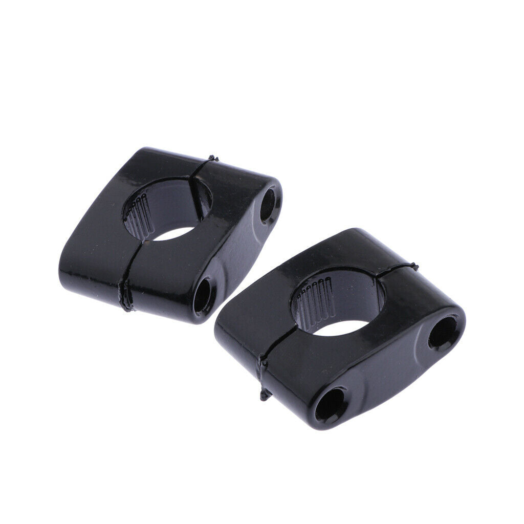1 Pair Motorcycle Handlebar Risers (22mm)- Universal Handlebars Clamp Taper for