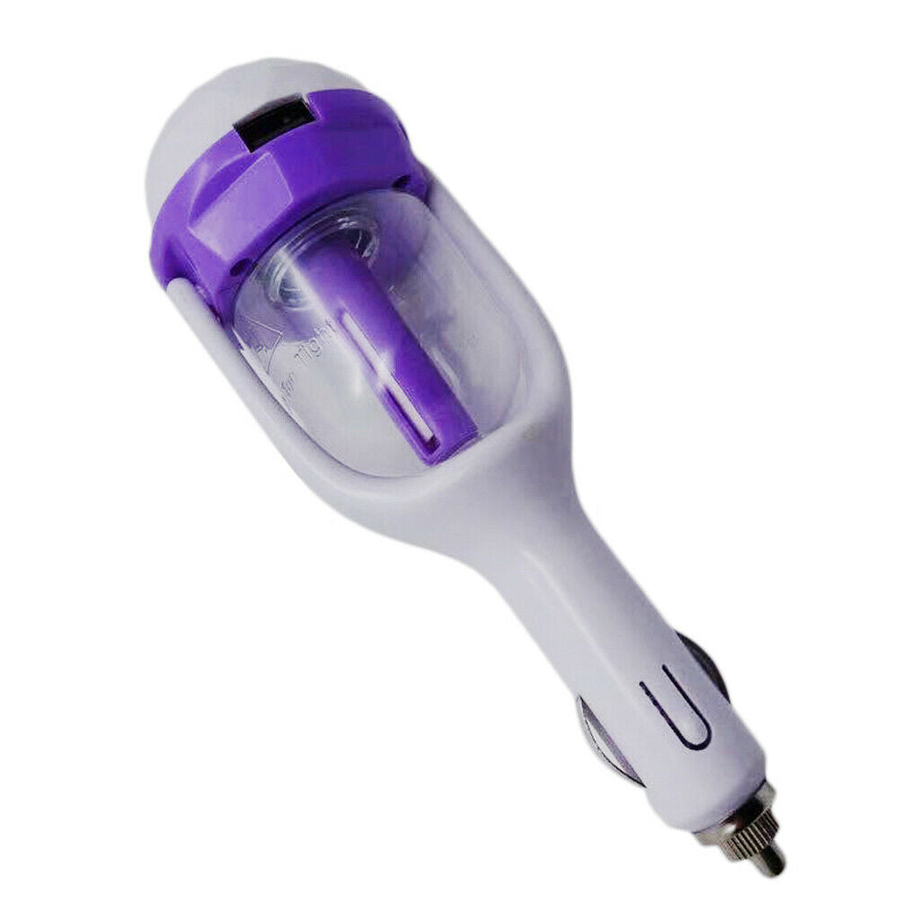 Universal USB Car Air Humidifier Aroma Diffuser For All Vehicles Purple