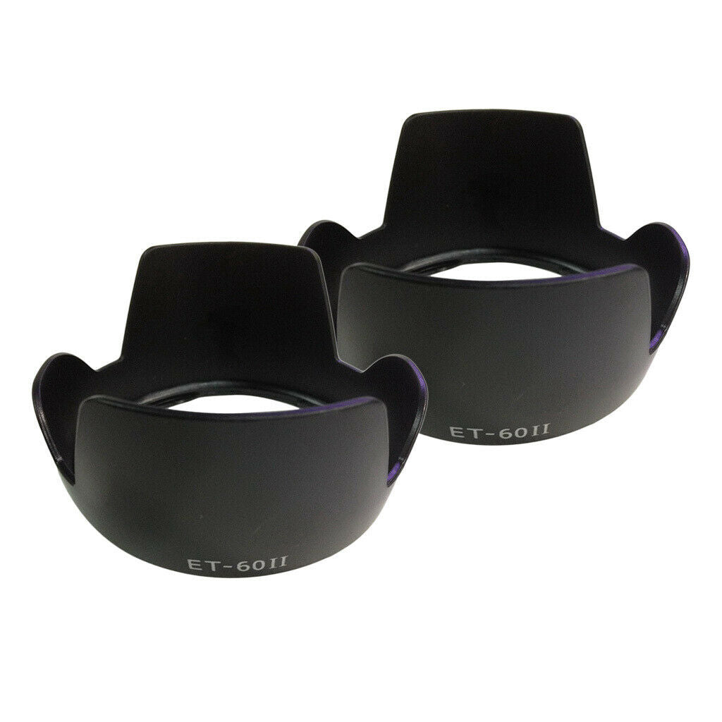 2PC Camera Lens Hood for Canon ET-60II Anti-glaring AF 24-85mm/AF-S 24-120mm
