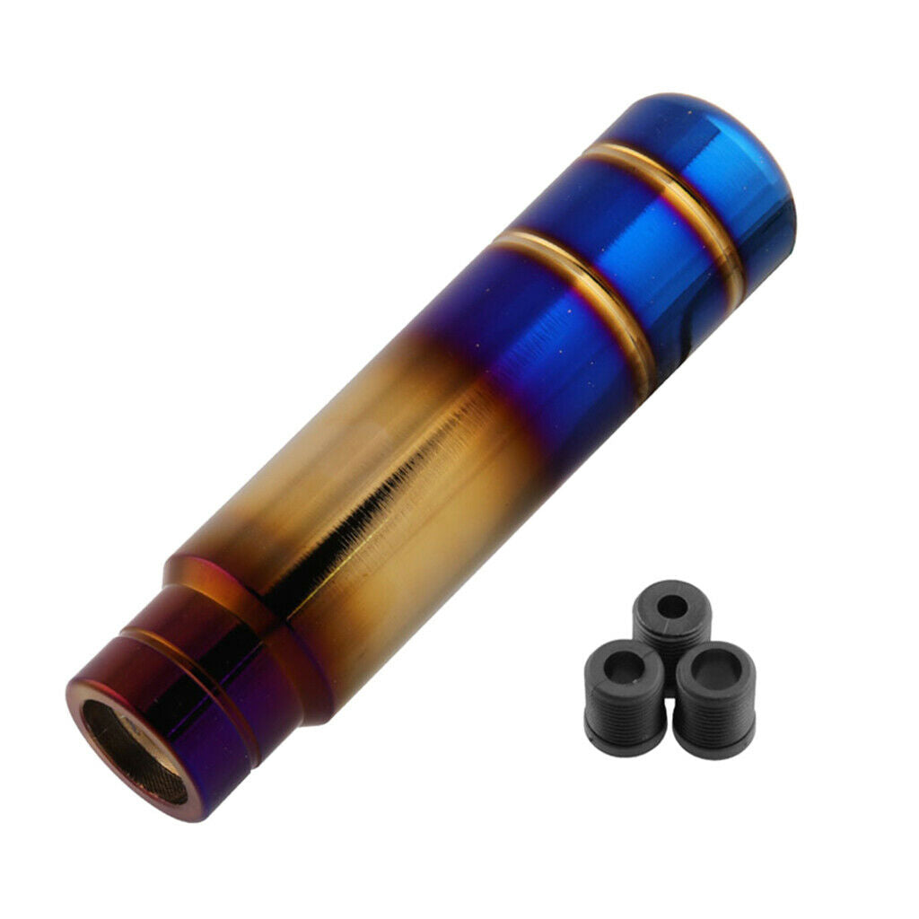 Burnt Blue Aluminum Universal Gear Shift Knob Manual Shifter Lever Head 13CM