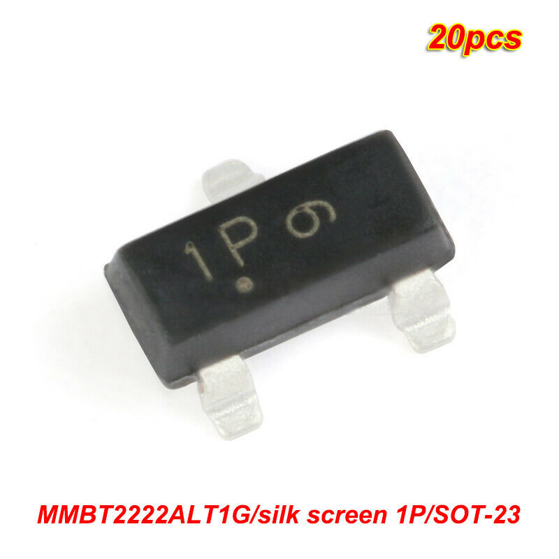 20pcs SMD Transistor MMBT2222ALT1G silk screen 1P SOT-23 NPN Triode