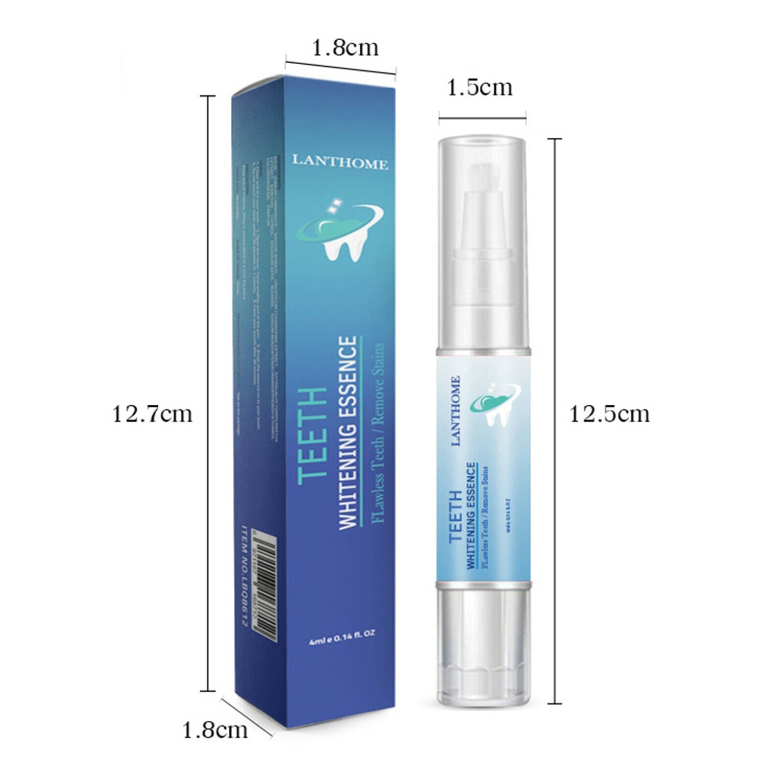 1Pc Oral Care 4ml Teeth Whitening Essence Pen Remove Plaque Easy to Use Safe